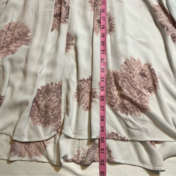 Free People Boho Peacemaker Floral High Low Tunic Oversized Dress Blouse SMALL - Picture 9 of 9